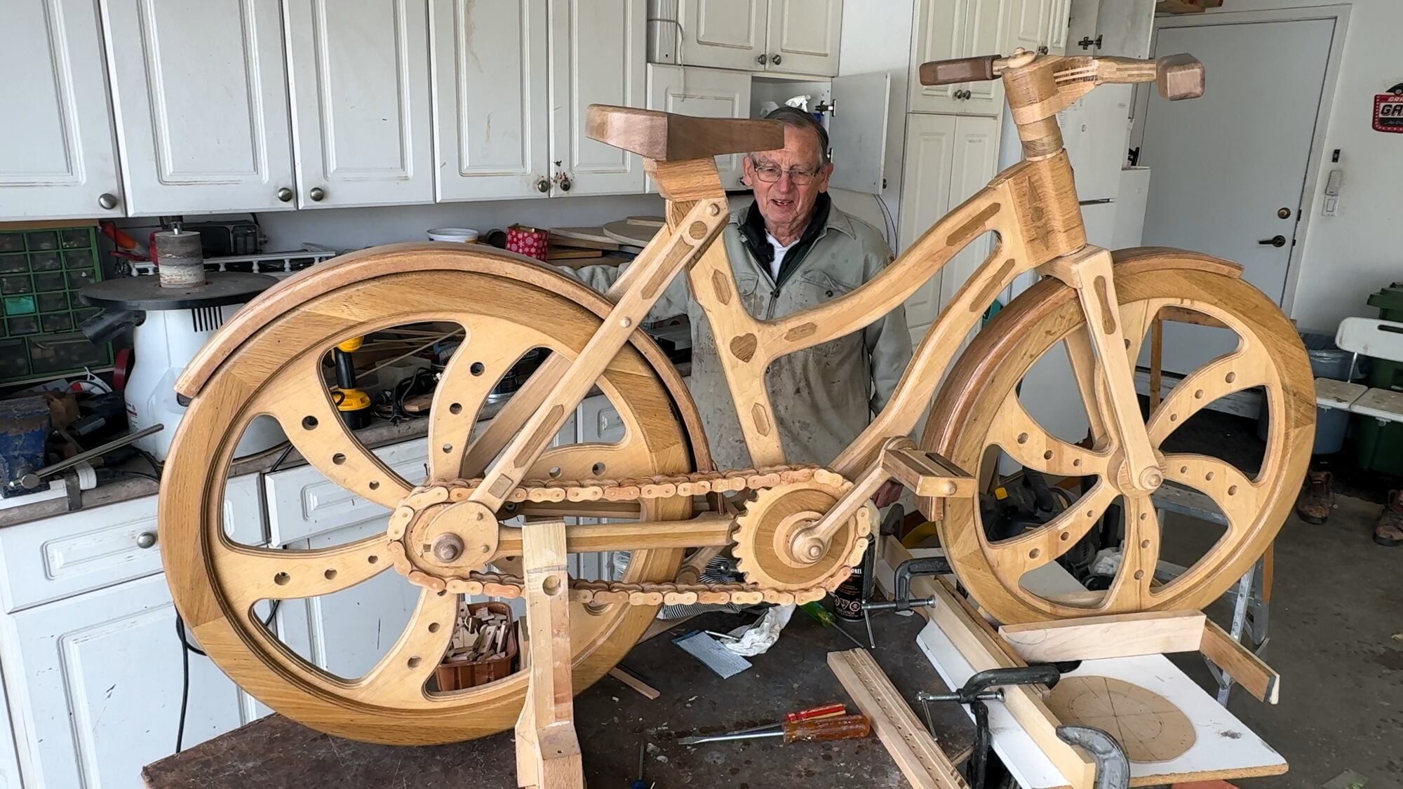Fast Rideable Objects Calgarian crafts rideable wooden bicycle from scratch – CTVNews