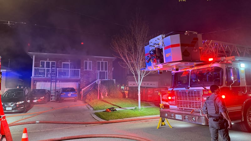 Vaughan house fire sends 1 man to hospital