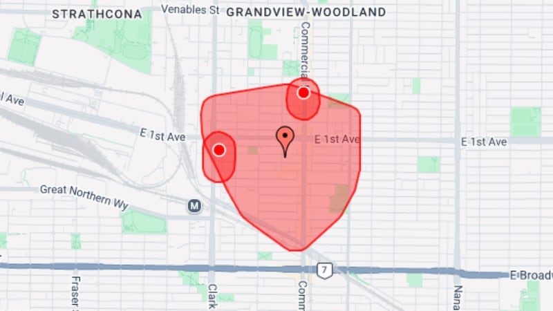 Thousands in East Vancouver without power after crane causes downed lines