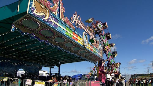 A carnival ride is pictured.