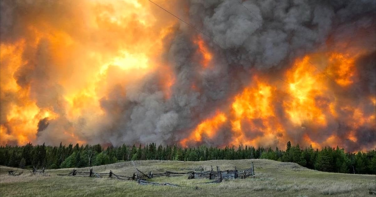 Photo: CTV News Clinton wildfire