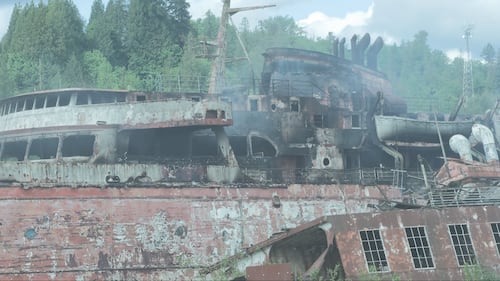 Derelict B.C. ferry fire