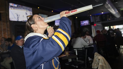 Many hockey fans in this part of Ontario call the Buffalo Sabres their hometown team