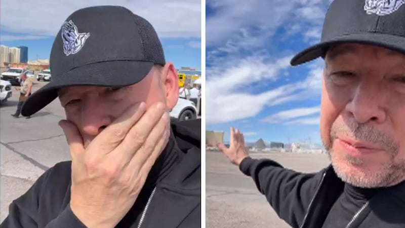 Donnie Wahlberg says he’s fine after plane incident at Las Vegas airport