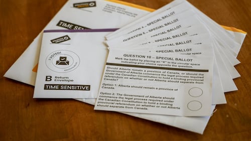 A look at the questions on the Oct. 19 referendum in Alberta