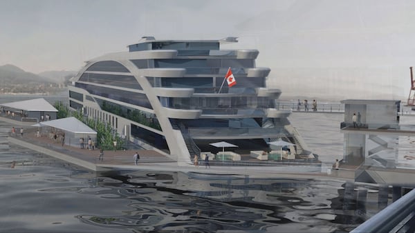 Luxury floating hotel proposed for Vancouver, likely sailing towards public hearing