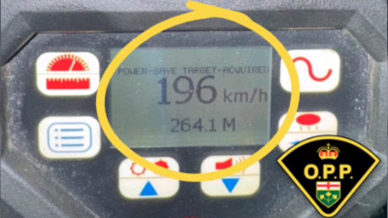 Michigan driver charged after travelling 196 km/h on Hwy. 401