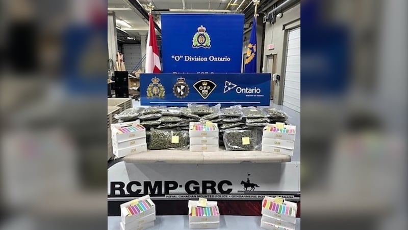 RCMP seize over $175K of illegal cannabis, vapes at Cornwall, Ont. border crossing