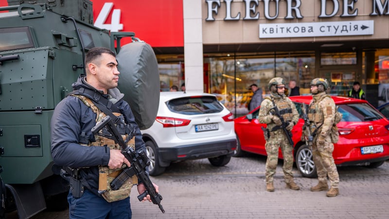Ukrainian police shoot dead gunman who killed at least 6 and took hostages in a supermarket