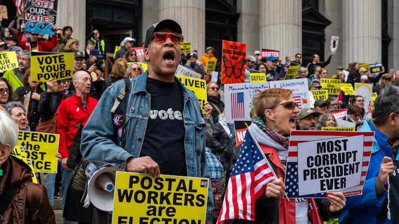 No Kings rallies across U.S. urge voters to cast ballots early ahead of midterms