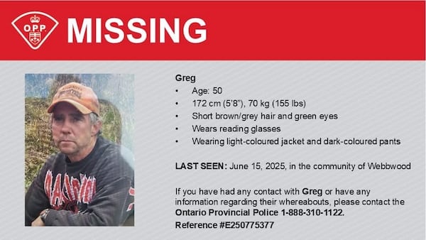 Heavy police presence in Webbwood due to search for missing man