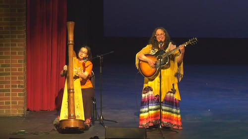 National Day for Truth and Reconciliation ceremony at Victoria School of the Arts on Sept. 29, 2026. (Darcy Seaton/CTV News Edmonton)