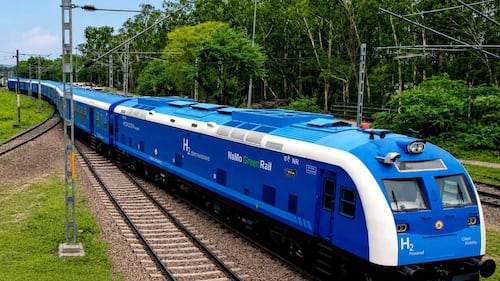 India launches first hydrogen-powered train built in the country to expand clean energy on railways
