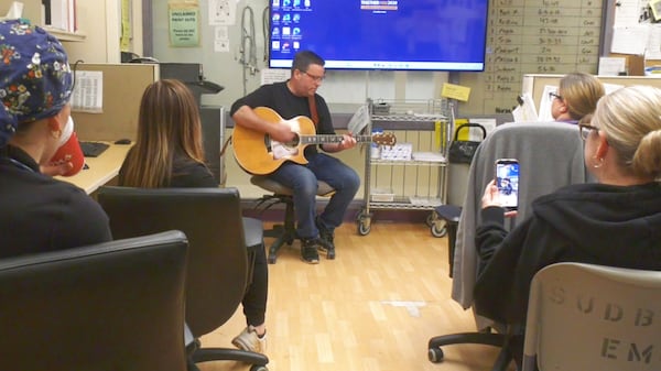 From patient to performer: Musician returns to Sudbury hospital with a song of thanks
