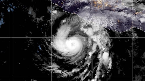 Hurricane Trudy strengthens to a Category 3 storm off Mexico's Pacific coast