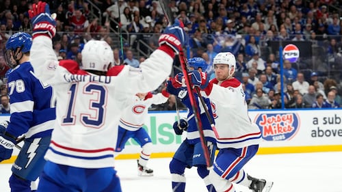 Canadiens v. Lightning: Slafkovsky nets hat trick in thrilling OT game one winner