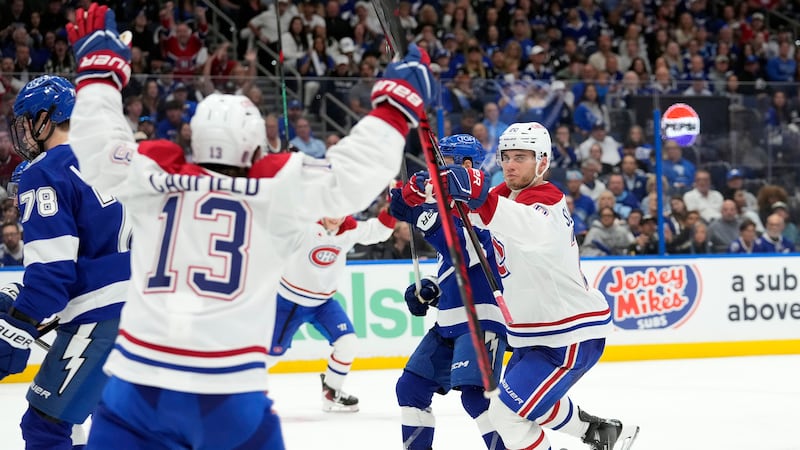 Canadiens v. Lightning: Slafkovsky nets hat trick in thrilling OT game one winner