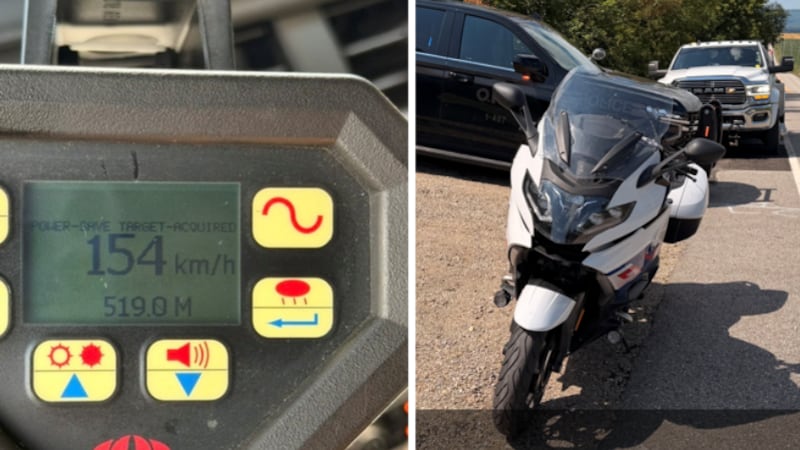 OPP: motorcyclist clocked at more than double the speed limit