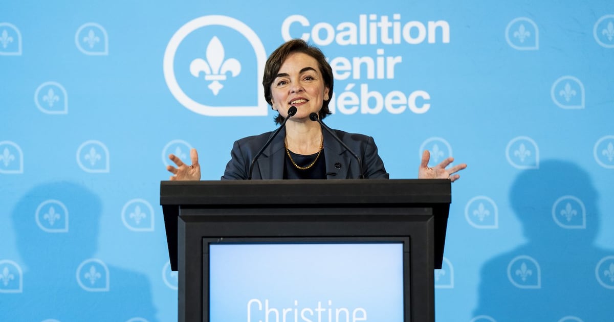 CAQ changes its name to bring Christine Frechette forward