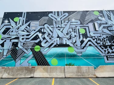One of the many murals part of the 2026 Halifax Mural Festival is seen. (CTV/Mike Lamb)