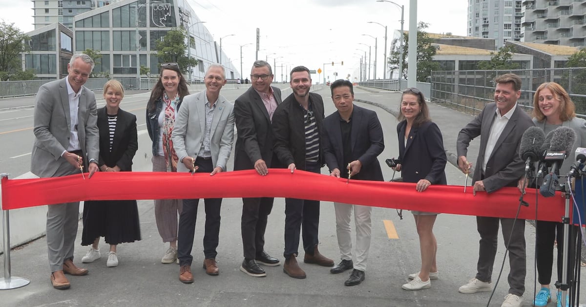New walking, cycling path on Granville Bridge officially open