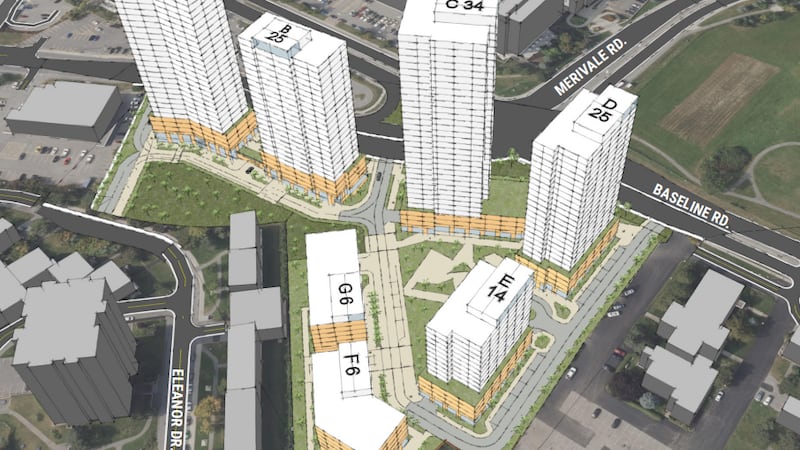 Seven building development proposed at auto dealership lot in Ottawa’s west end