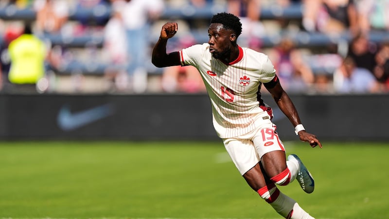 Canada coach believes injured Alphonso Davies will play in World Cup, but probably not opener