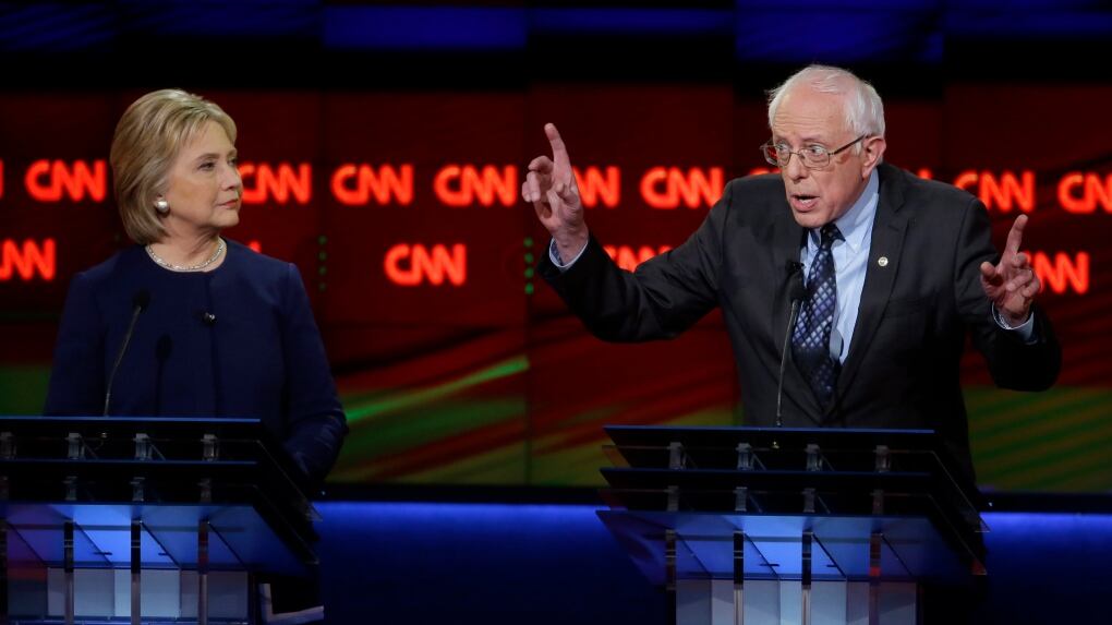 Clinton Sanders Tough talk in latest Clinton-Sanders Democratic debate