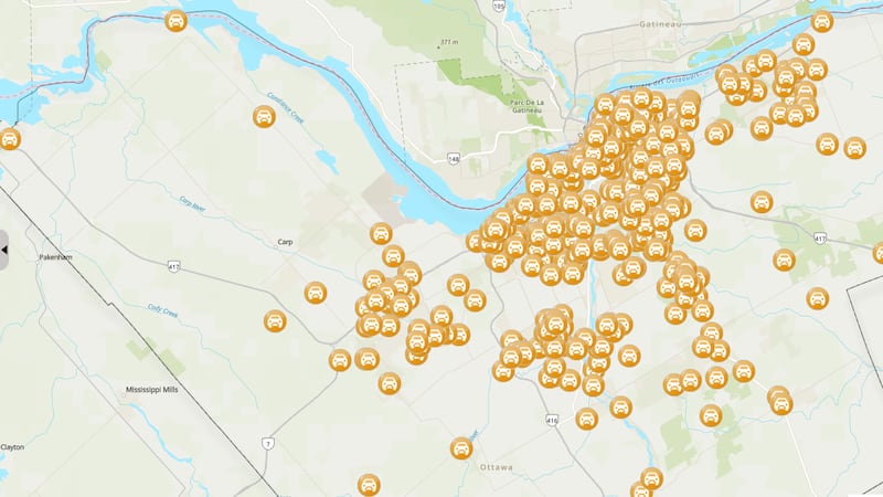These are the hot spots for vehicle thefts in Ottawa so far this year