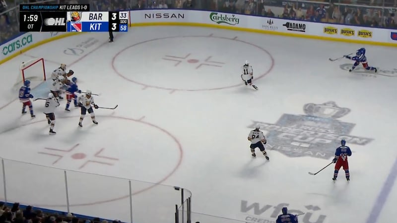 Matthew Andonovski carries Kitchener Rangers to Game 2 OT win