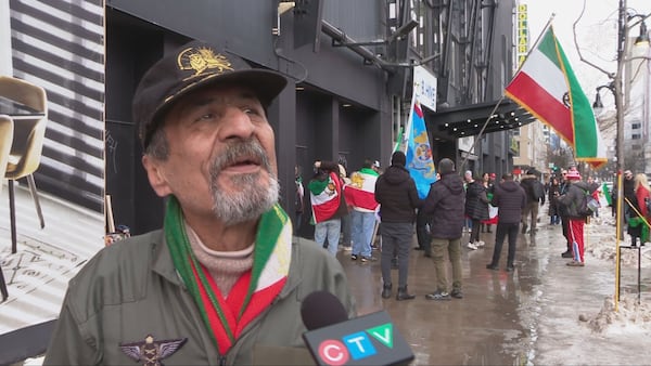 Hundreds of Iranian Montrealers rally after U.S., Israeli strikes on Iran