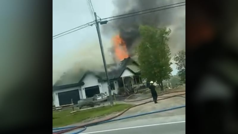 Ottawa firefighters battle house fire near Kars