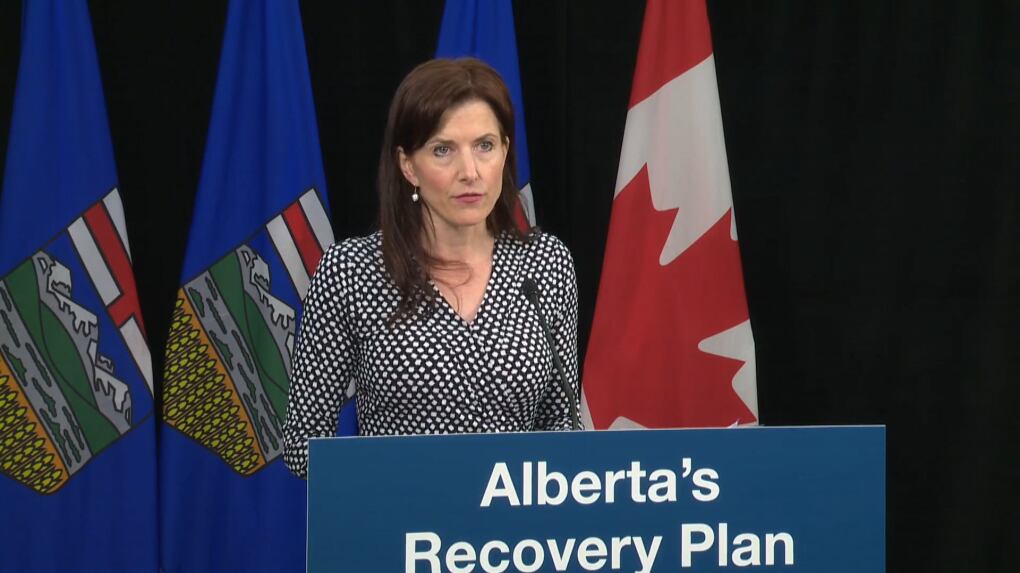 Tanya Fir, UCP MLA for Calgary-Peigan, is seen in a photo from July 7, 2020. (CTV News Edmonton)