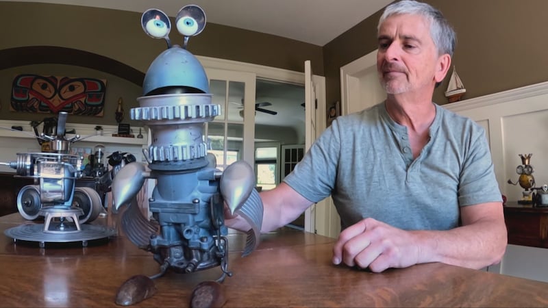 ‘Some of them have little souls’: B.C. man transforms discarded objects into creative characters