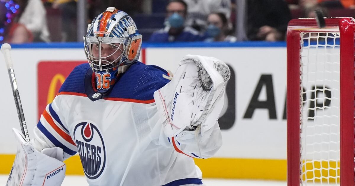 Campbell 'earned' start for Oilers in Philadelphia following 43-save ...