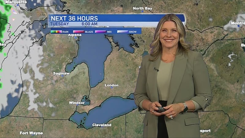 Frosty morning with peaks of sunshine and the chance for thunderstorms this afternoon