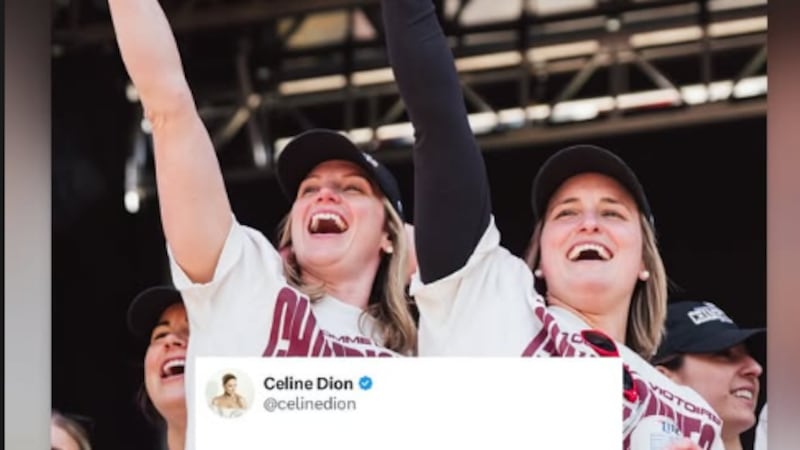 Celine Dion gives shout-out to Montreal Victoire as they celebrate with the Walter Cup