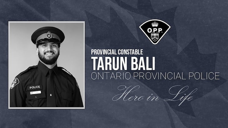 Funeral to be held for OPP officer fatally struck by car in Hearst, Ont., last week