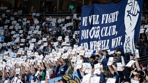 Vancouver Whitecaps fans bring 'Save the Caps' campaign to B.C. Place