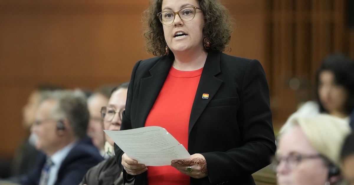 Photo: ctvnews.ca Crown-Indigenous Relations Minister Rebecca Alty rises during question period on Parliament Hill in Ottawa, Thursday, June