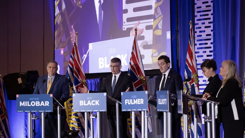 Yuri Fulmer, Caroline Elliott clash early during B.C. Conservative leadership contest