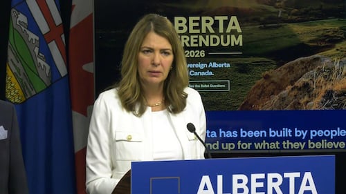 Lawyer says Alberta premier exploiting loophole with referendum site, wants ad ban