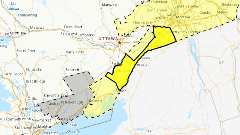 Tornado warnings issued in eastern Ontario end as line of thunderstorms move through