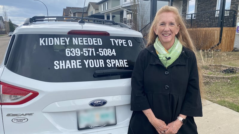 How would you know this woman needs a new kidney? Just look at her car.