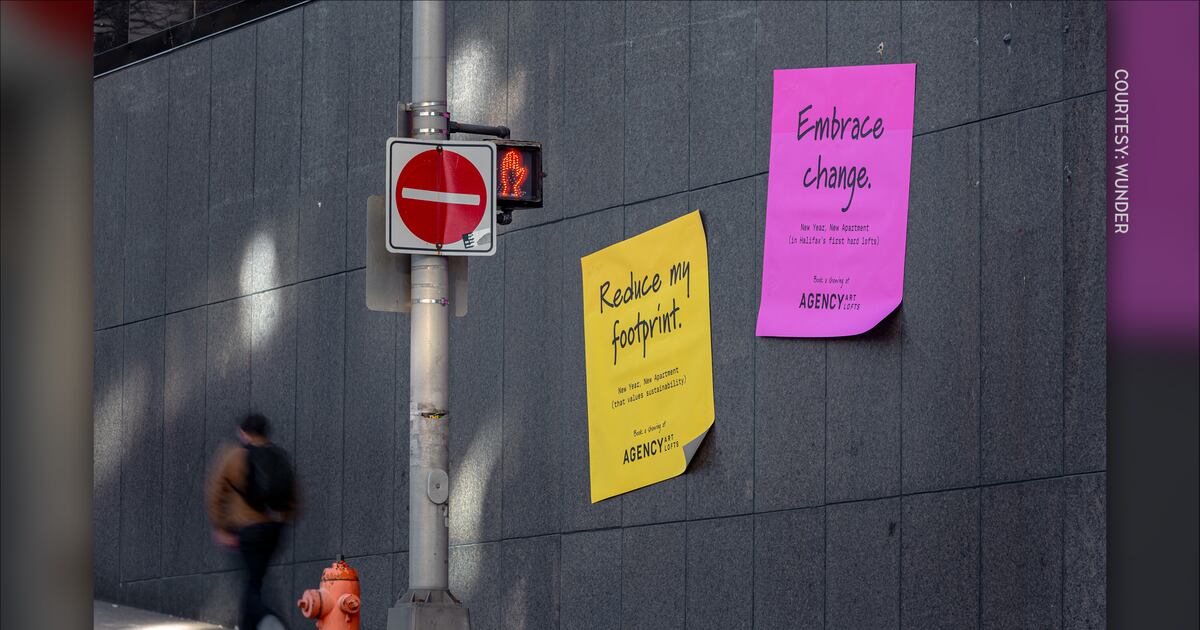 Sticky Note Advertisement Giant sticky notes plastered across Halifax in new campaign