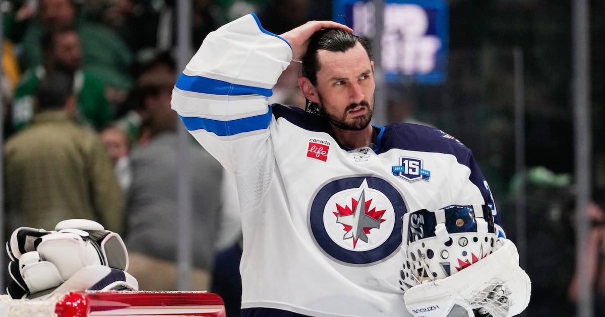 This website is tracking how much money Connor Hellebuyck has lost since his suspension from the Winnipeg Jets