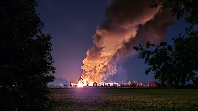 Fire destroys chicken barn near Tavistock