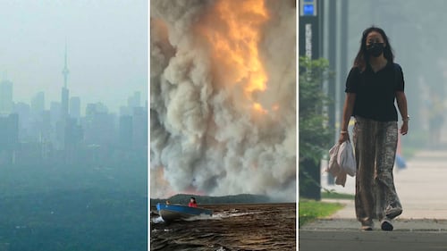 ‘You could just about taste it’: Hundreds of wildfires burn across Canada, forcing evacuations