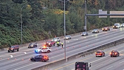 Man’s body found on Highway 1 in Burnaby after suspected hit-and-run