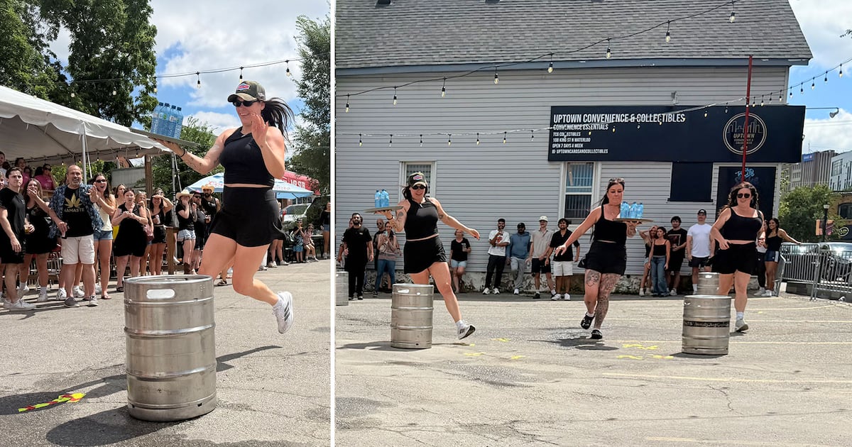 Annual tray race in Uptown Waterloo raises $18K for The Food Bank of Waterloo Region